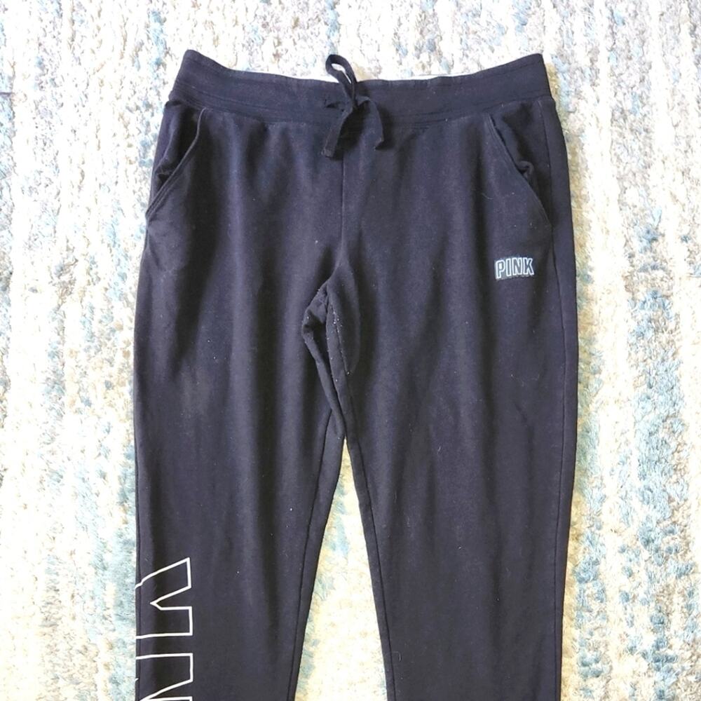 Victoria Secret Pink || Black Sweatpants Medium GUC